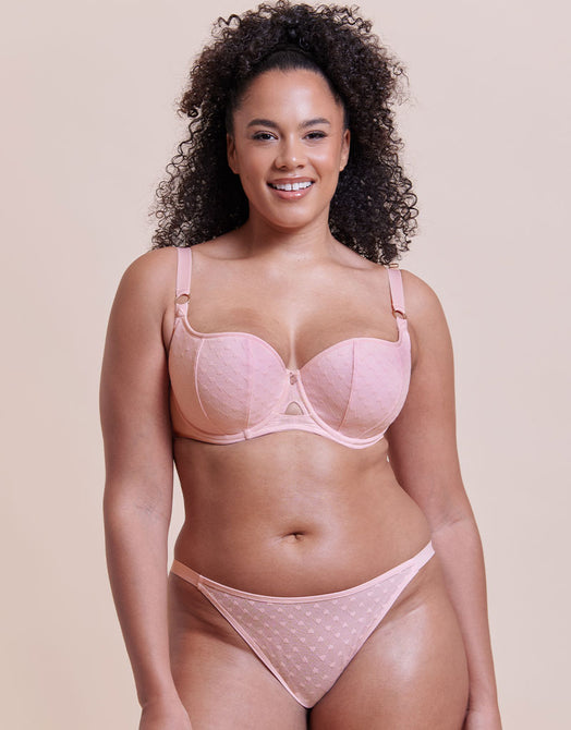 Curvy Kate Boost Heartbreaker Padded Balcony Bra Pale Pink